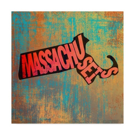 Art Licensing Studio 'Massachusetts' Canvas Art,14x14